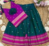 Ajd 1132 Fully Stitched Paithani Lehenga With Blouse  kids Wholesale